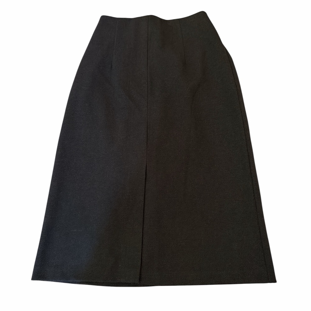 Oak‎ + Fort Size small Black Front Slit Skirt